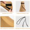 imageVIFUUR Sun Straw Hats Rollup Ponytail Wide Brim Summer Visor for Womens Beach Hat Packable UPF UV Travel