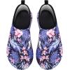 imageVIFUUR Water Sports Shoes Barefoot QuickDry Aqua Yoga Socks Slipon for Men WomenBlueLeaf