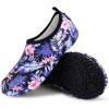 imageVIFUUR Water Sports Shoes Barefoot QuickDry Aqua Yoga Socks Slipon for Men WomenBlueLeaf