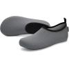 imageVIFUUR Water Sports Shoes Barefoot QuickDry Aqua Yoga Socks Slipon for Men WomenDarkgrey