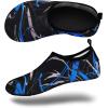 imageVIFUUR Water Sports Shoes Barefoot QuickDry Aqua Yoga Socks Slipon for Men WomenGraffiti Blue