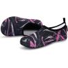 imageVIFUUR Water Sports Shoes Barefoot QuickDry Aqua Yoga Socks Slipon for Men WomenGraffiti Pink