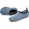 imageVIFUUR Water Sports Shoes Barefoot QuickDry Aqua Yoga Socks Slipon for Men WomenGrey