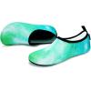 imageVIFUUR Water Sports Shoes Barefoot QuickDry Aqua Yoga Socks Slipon for Men WomenMarble Green
