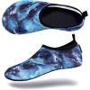 imageVIFUUR Water Sports Shoes Barefoot QuickDry Aqua Yoga Socks Slipon for Men WomenMarble Grey