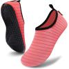 imageVIFUUR Water Sports Shoes Barefoot QuickDry Aqua Yoga Socks Slipon for Men WomenPink