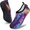 imageVIFUUR Water Sports Shoes Barefoot QuickDry Aqua Yoga Socks Slipon for Men WomenPurple