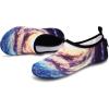 imageVIFUUR Water Sports Shoes Barefoot QuickDry Aqua Yoga Socks Slipon for Men WomenStarryblue