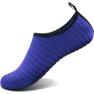 imageVIFUUR Water Sports Shoes Barefoot QuickDry Aqua Yoga Socks Slipon for Men WomenBlue