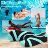 imageVIFUUR Womens Mens Water Shoes Barefoot Quick Dry Aqua Socks for Beach Swim Yoga Outdoor SportsBlack Cyan