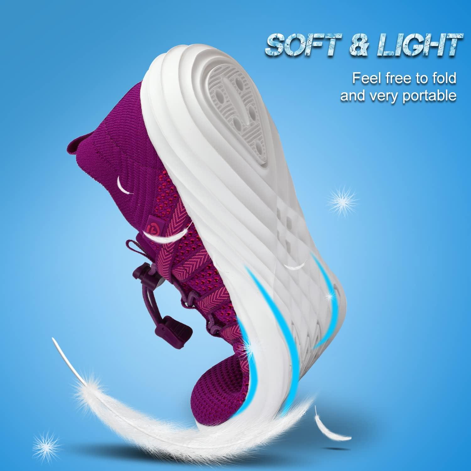 imageVIFUUR Men Womens Water Shoes Aqua Barefoot Athletic Sports Shoes for Beach Surf Walking Kayaking Boating PoolPurple6882