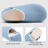 imageVIFUUR House Slippers for Men Women Indoor Slip on Barefoot Slipper Socks Fuzzy Cozy Sock Shoes for Home Bedroom TravelCoralblue