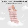 imageVIFUUR House Slippers for Men Women Indoor Slip on Barefoot Slipper Socks Fuzzy Cozy Sock Shoes for Home Bedroom TravelPink Striped