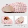 imageVIFUUR House Slippers for Men Women Indoor Slip on Barefoot Slipper Socks Fuzzy Cozy Sock Shoes for Home Bedroom TravelPink Striped