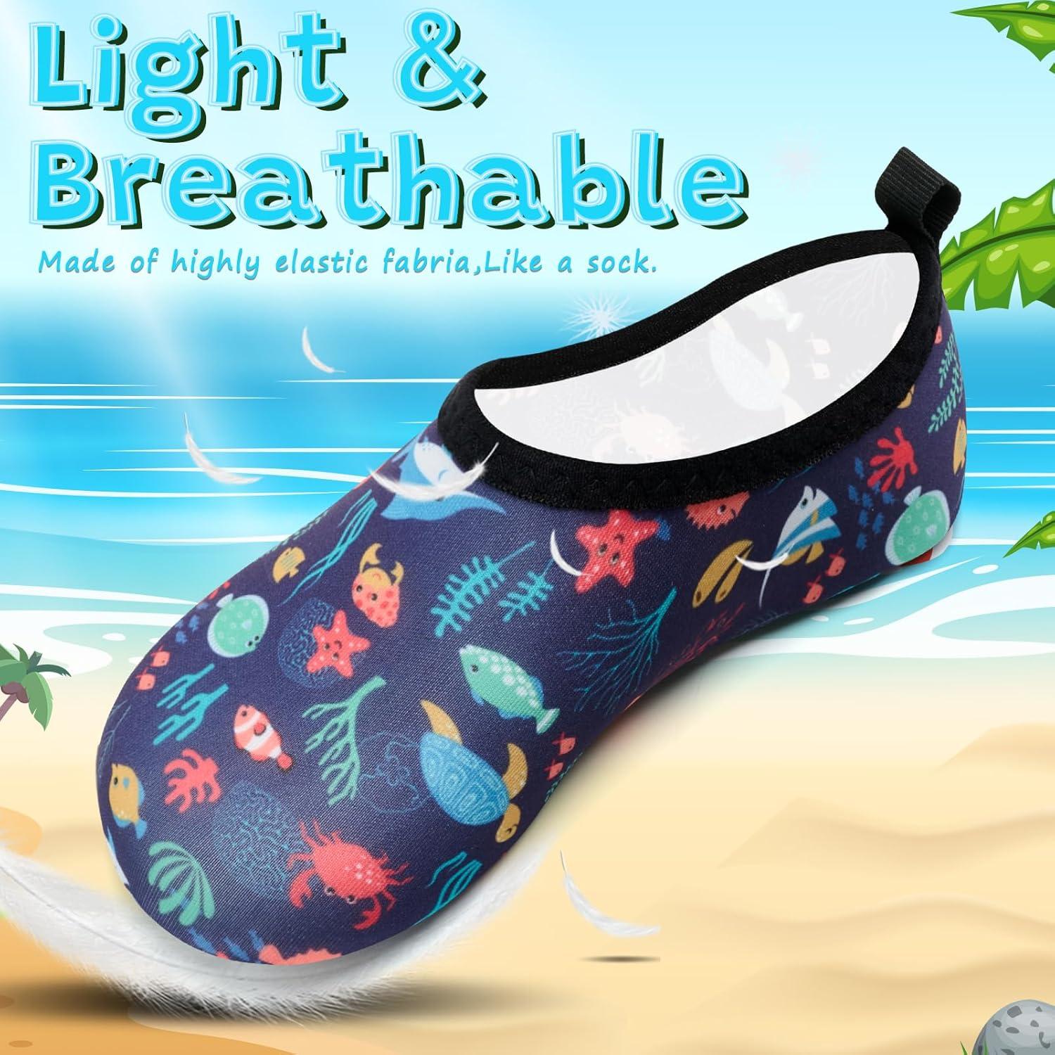 imageVIFUUR Kids Water Shoes Girls Boys Quick Dry Aqua Socks for Beach Swim Outdoor SportsUnderwaterworld