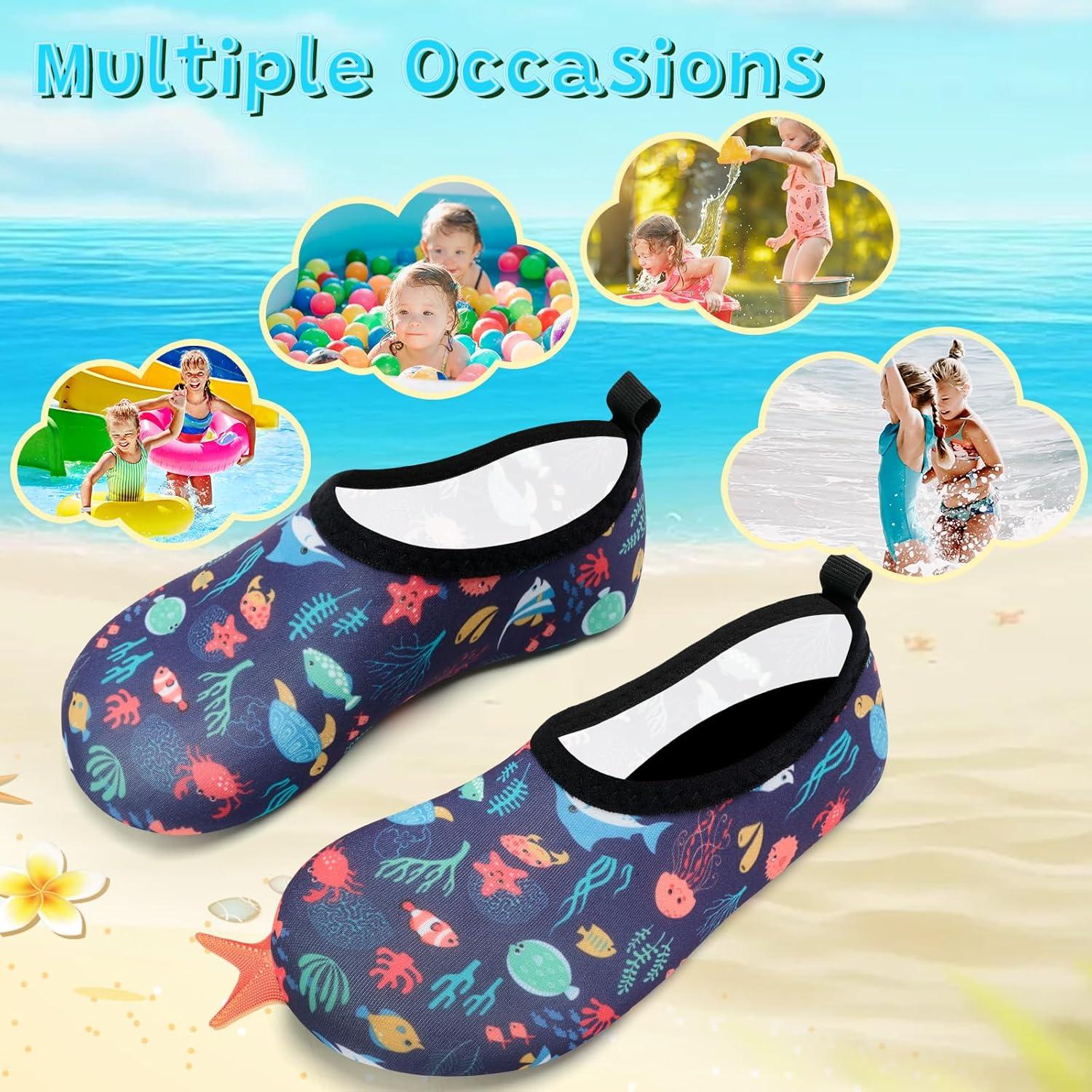 imageVIFUUR Kids Water Shoes Girls Boys Quick Dry Aqua Socks for Beach Swim Outdoor SportsUnderwaterworld
