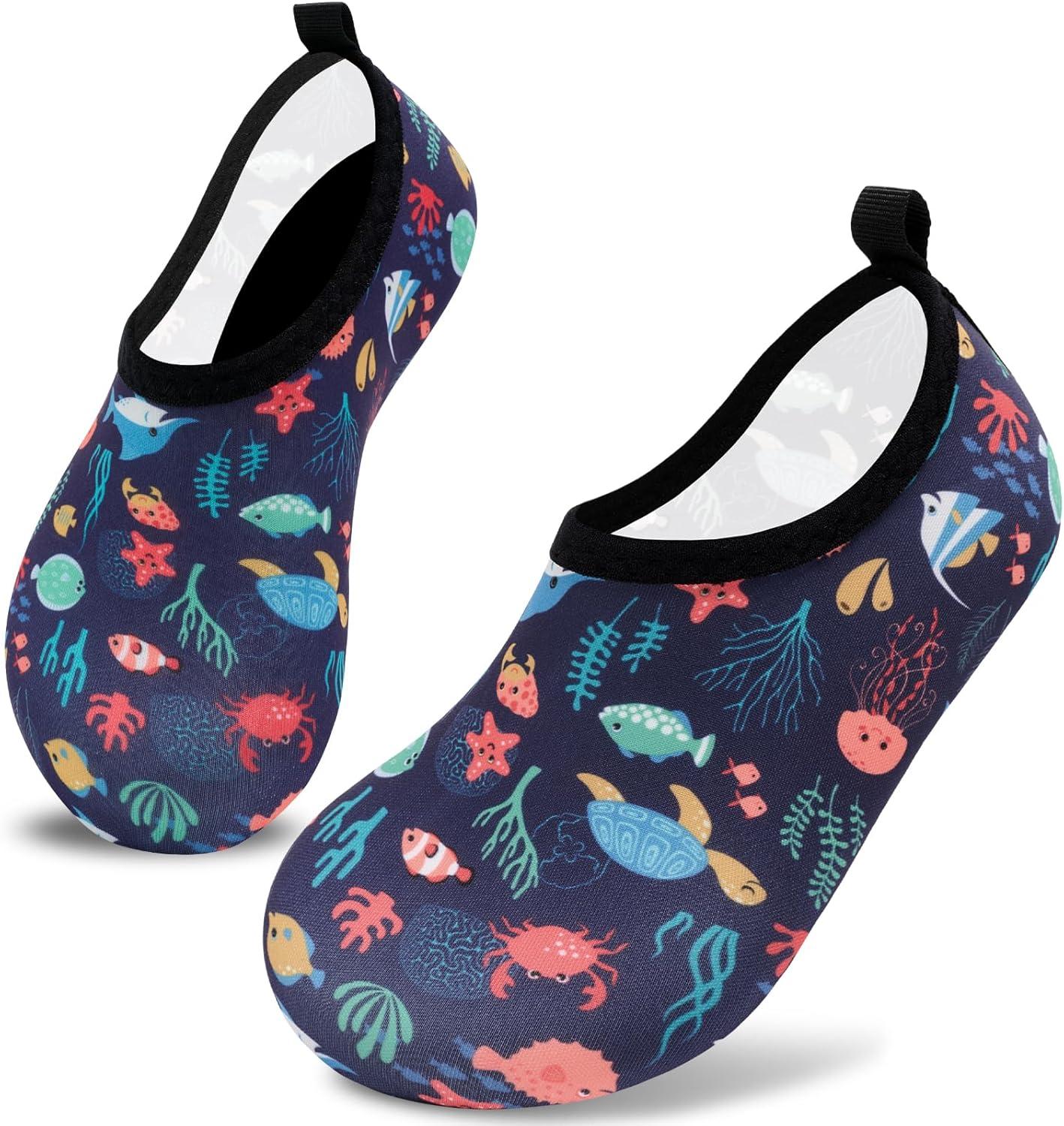 imageVIFUUR Kids Water Shoes Girls Boys Quick Dry Aqua Socks for Beach Swim Outdoor SportsUnderwaterworld