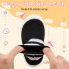 imageVIFUUR Baby Shoes Girls Boys Toddler Sneakers NonSlip First Walkers Shoes for Babies 6 9 12 18 24 MonthsH Black 2stripes