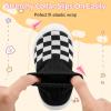 imageVIFUUR Baby Shoes Girls Boys Toddler Sneakers NonSlip First Walkers Shoes for Babies 6 9 12 18 24 MonthsH Black Board