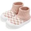 imageVIFUUR Baby Shoes Girls Boys Toddler Sneakers NonSlip First Walkers Shoes for Babies 6 9 12 18 24 MonthsH Pink Board