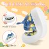 imageVIFUUR Baby Shoes Girls Boys Toddler Sneakers NonSlip First Walkers Shoes for Babies 6 9 12 18 24 MonthsL Yellowblue Board