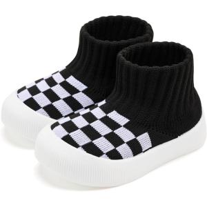imageVIFUUR Baby Shoes Girls Boys Toddler Sneakers NonSlip First Walkers Shoes for Babies 6 9 12 18 24 MonthsH Black Board