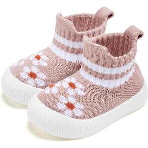 imageVIFUUR Baby Shoes Girls Boys Toddler Sneakers NonSlip First Walkers Shoes for Babies 6 9 12 18 24 MonthsH Pink Flowers