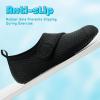 imageVIFUUR Kids Water Shoes Boys Girls Barefoot Water Sports Socks HookampLoop Beach Shoes Quick Dry Aqua Socks Swim Walking Outdoor Sports for ToddlerBlack Circle