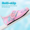 imageVIFUUR Kids Water Shoes Boys Girls Barefoot Water Sports Socks HookampLoop Beach Shoes Quick Dry Aqua Socks Swim Walking Outdoor Sports for ToddlerCloud Unicorn