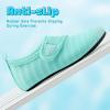 imageVIFUUR Kids Water Shoes Boys Girls Barefoot Water Sports Socks HookampLoop Beach Shoes Quick Dry Aqua Socks Swim Walking Outdoor Sports for ToddlerCyan1