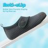 imageVIFUUR Kids Water Shoes Boys Girls Barefoot Water Sports Socks HookampLoop Beach Shoes Quick Dry Aqua Socks Swim Walking Outdoor Sports for ToddlerGrey Circle