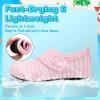 imageVIFUUR Kids Water Shoes Boys Girls Barefoot Water Sports Socks HookampLoop Beach Shoes Quick Dry Aqua Socks Swim Walking Outdoor Sports for ToddlerPink1