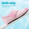 imageVIFUUR Kids Water Shoes Boys Girls Barefoot Water Sports Socks HookampLoop Beach Shoes Quick Dry Aqua Socks Swim Walking Outdoor Sports for ToddlerRose Circle