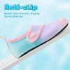 imageVIFUUR Kids Water Shoes Boys Girls Barefoot Water Sports Socks HookampLoop Beach Shoes Quick Dry Aqua Socks Swim Walking Outdoor Sports for ToddlerStarry BluePink