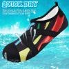 imageVIFUUR Womens Mens Water Shoes Barefoot Quick Dry Aqua Socks for Beach Swim Yoga Outdoor SportsColorful Traces