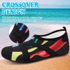 imageVIFUUR Womens Mens Water Shoes Barefoot Quick Dry Aqua Socks for Beach Swim Yoga Outdoor SportsColorful Traces