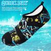 imageVIFUUR Womens Mens Water Shoes Barefoot Quick Dry Aqua Socks for Beach Swim Yoga Outdoor SportsGraffiti Black