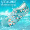 imageVIFUUR Womens Mens Water Shoes Barefoot Quick Dry Aqua Socks for Beach Swim Yoga Outdoor SportsSmall Daisy