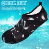 imageVIFUUR Womens Mens Water Shoes Barefoot Quick Dry Aqua Socks for Beach Swim Yoga Outdoor SportsWhite Dandelion