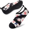 imageVIFUUR Womens Mens Water Shoes Barefoot Quick Dry Aqua Socks for Beach Swim Yoga Outdoor SportsBlackpink Daisy