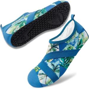 imageVIFUUR Womens Mens Water Shoes Barefoot Quick Dry Aqua Socks for Beach Swim Yoga Outdoor SportsSummer Coconut